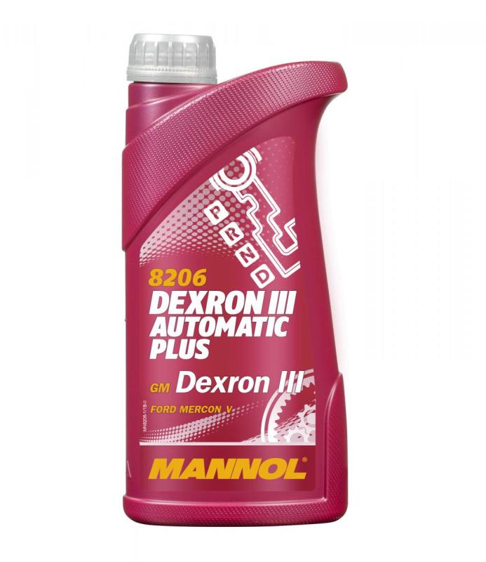 8206 MANNOL DEXRON III AUTOMATIC PLUS 1 л. Синтетическое трансмиссионное масло