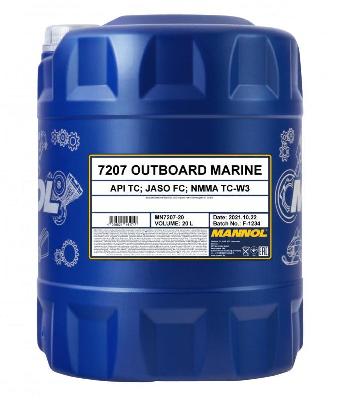 7207 MANNOL OUTBOARD MARINE 20 л. Полусинтетическое моторное масло