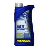4011 MANNOL ANTIFREEZE LONGTERM AG11 1 л. Готовый раствор охлаждающей жидкости антифриз синий